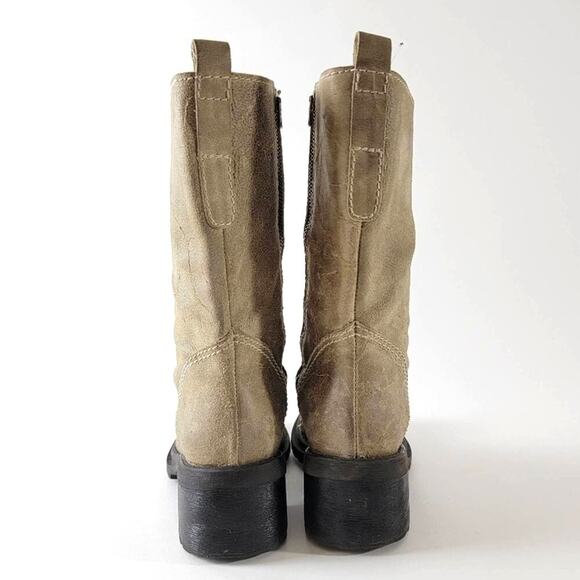 Vintage 90s Grunge Combat Chunky Platform Boots - 7 - Picture 8 of 12